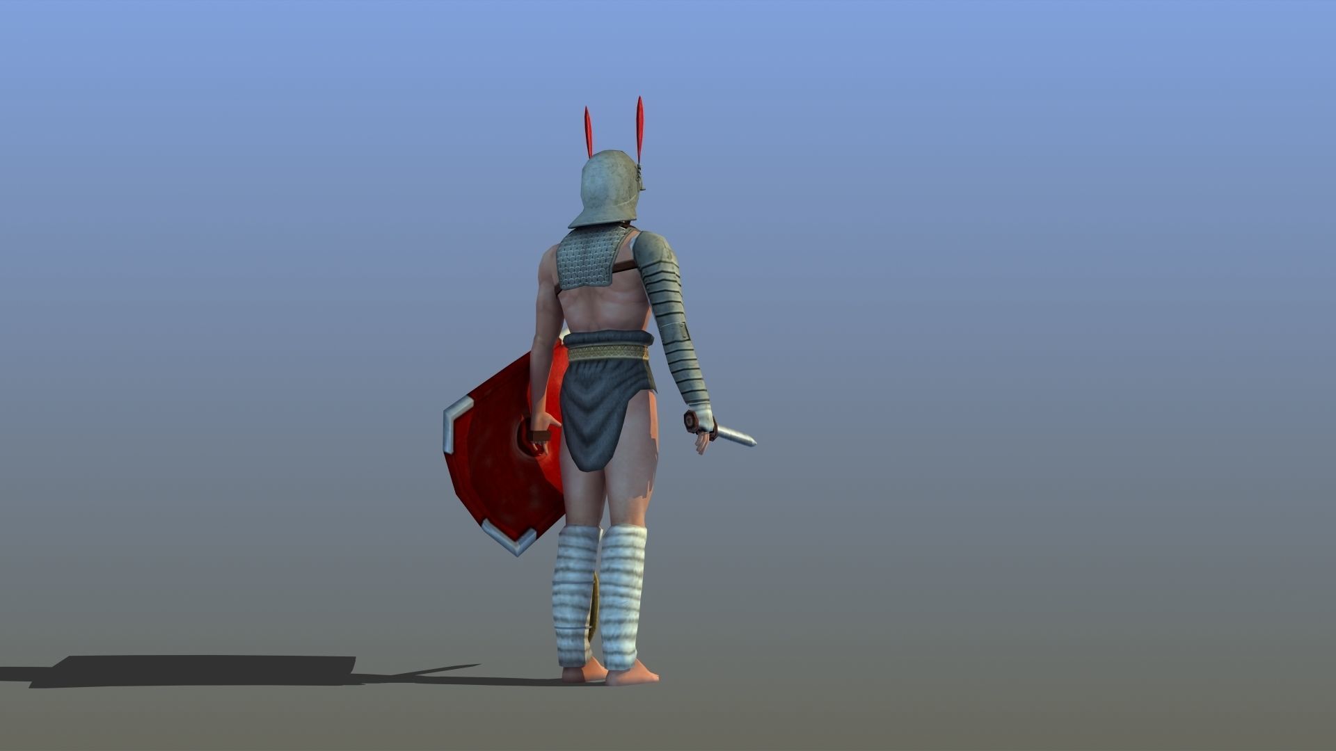 Provocator Gladiator Low-poly 3D model_12