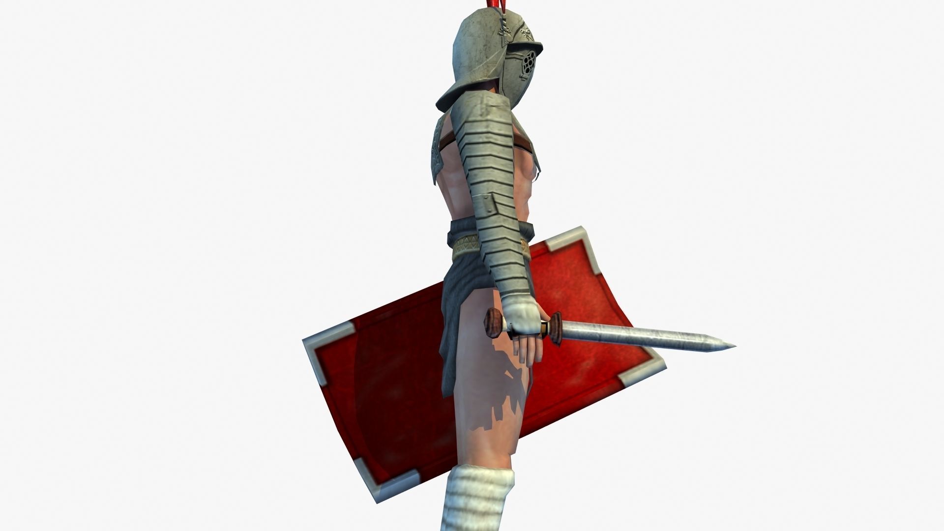 Provocator Gladiator Low-poly 3D model_31
