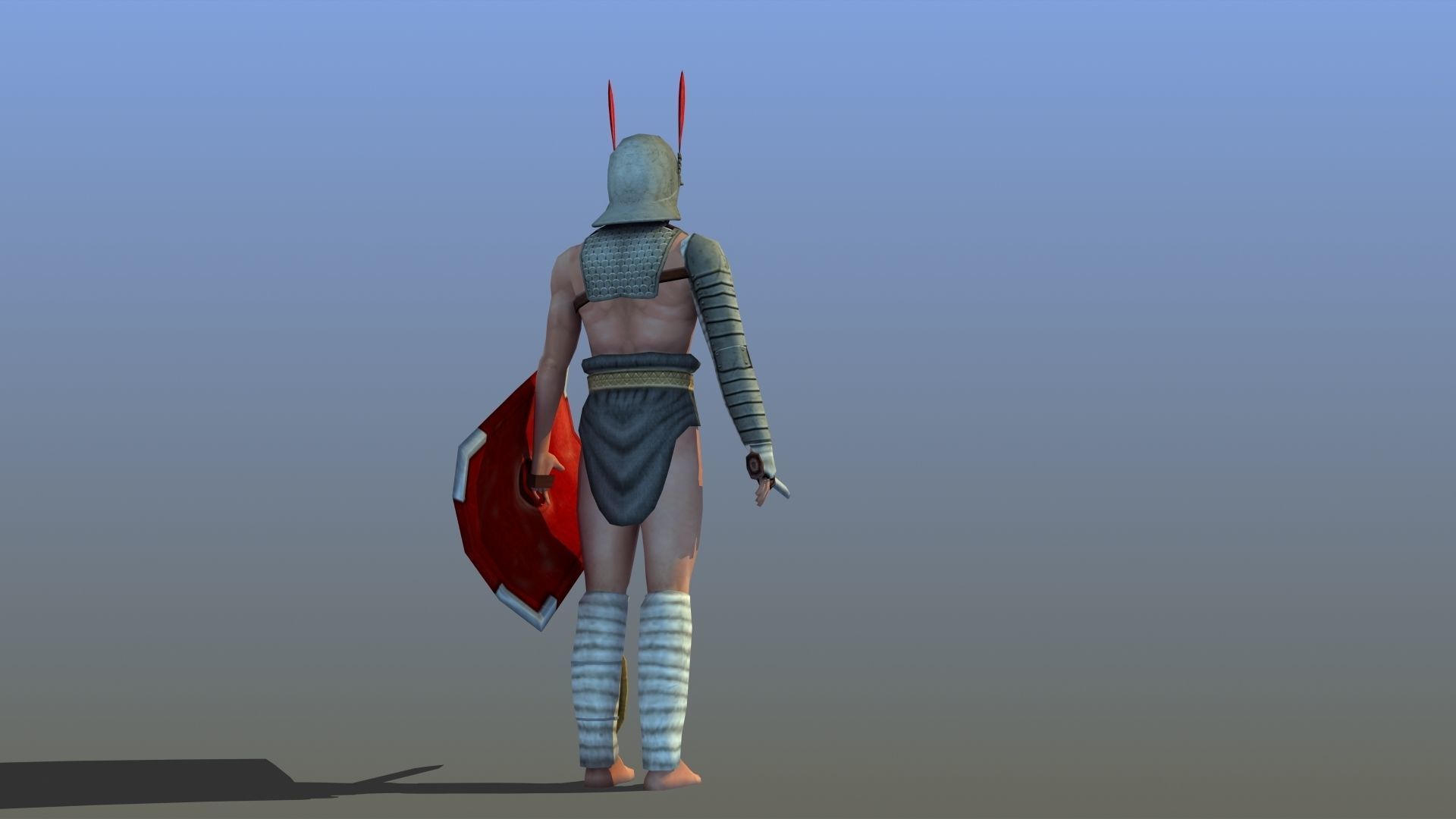 Provocator Gladiator Low-poly 3D model_13