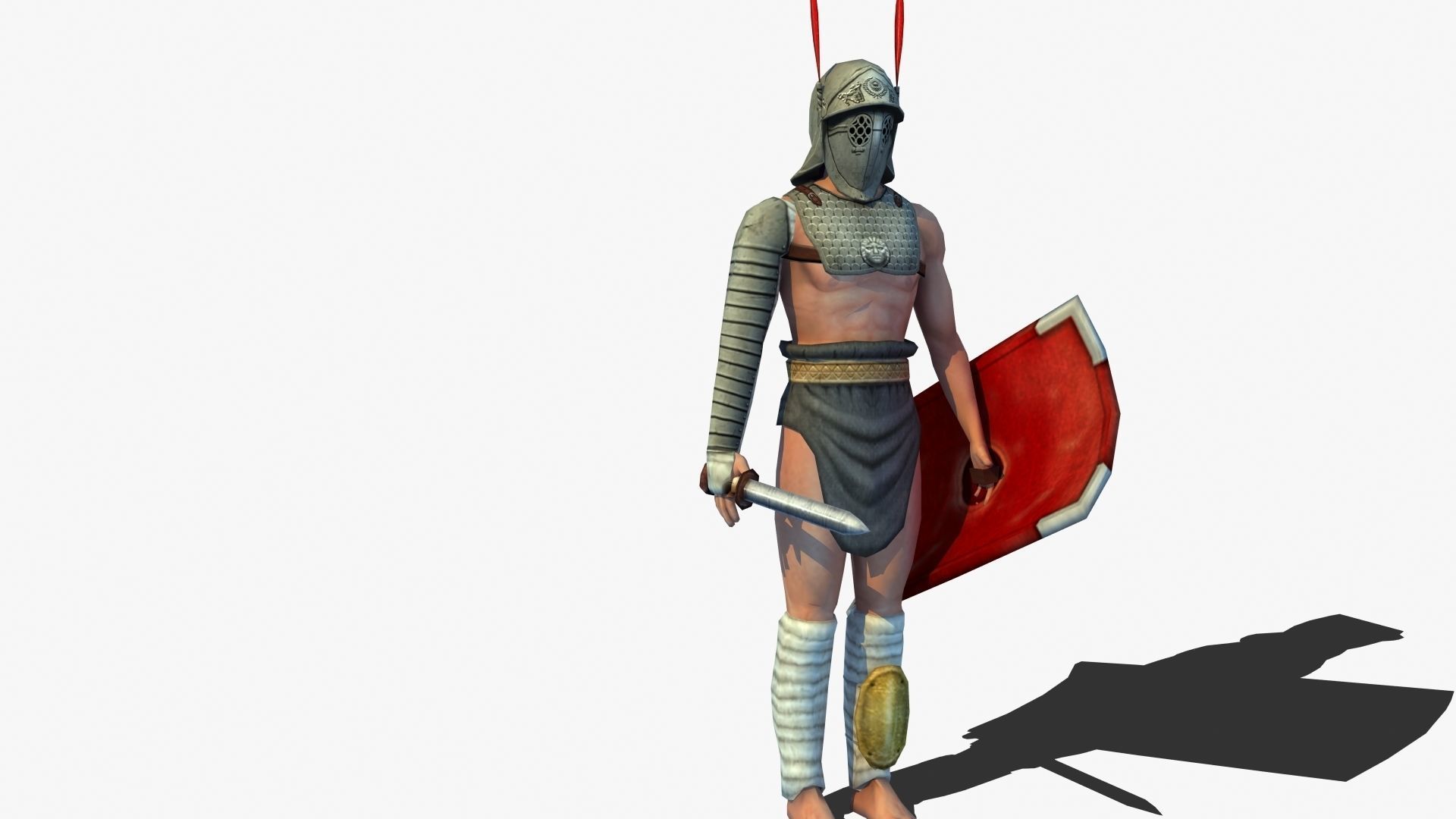 Provocator Gladiator Low-poly 3D model_24