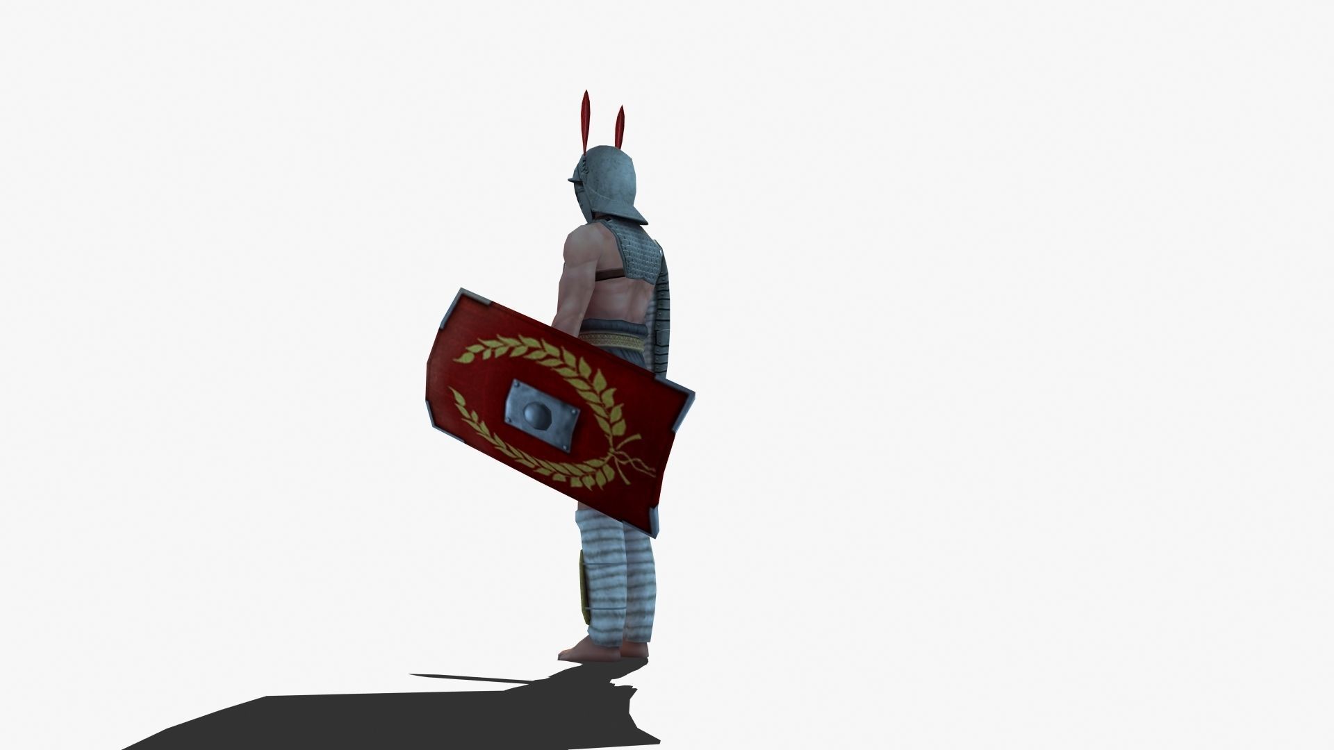 Provocator Gladiator Low-poly 3D model_37