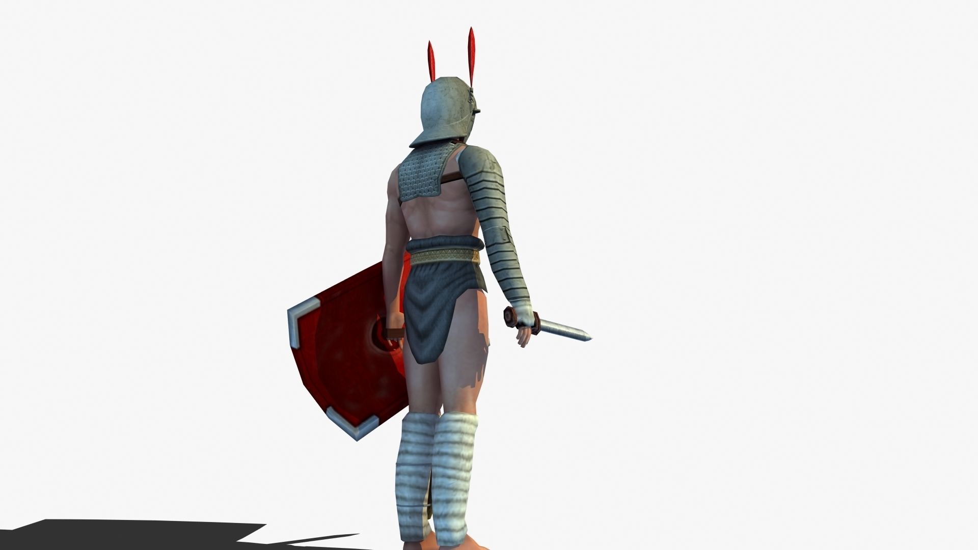 Provocator Gladiator Low-poly 3D model_32