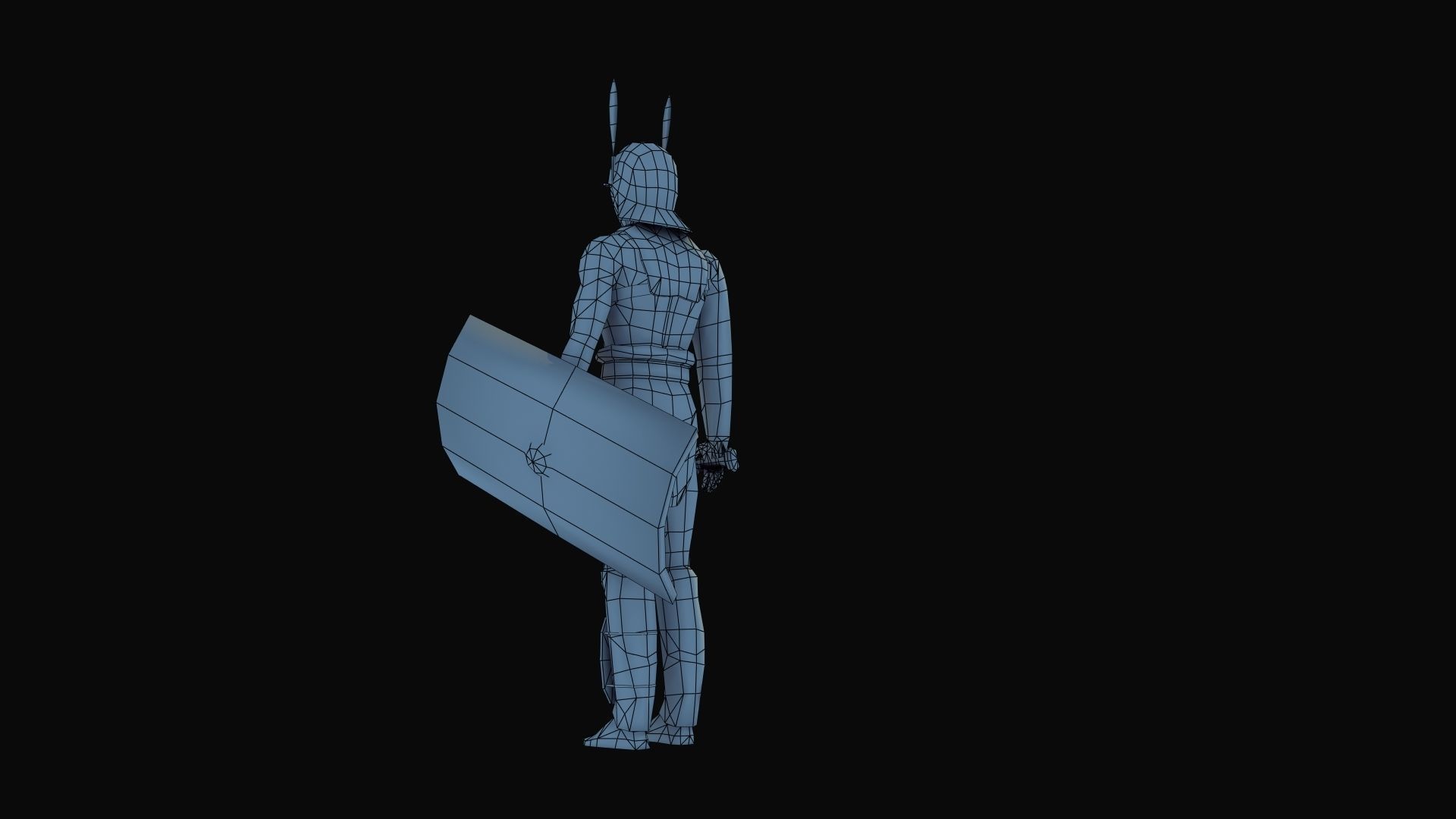 Provocator Gladiator Low-poly 3D model_57