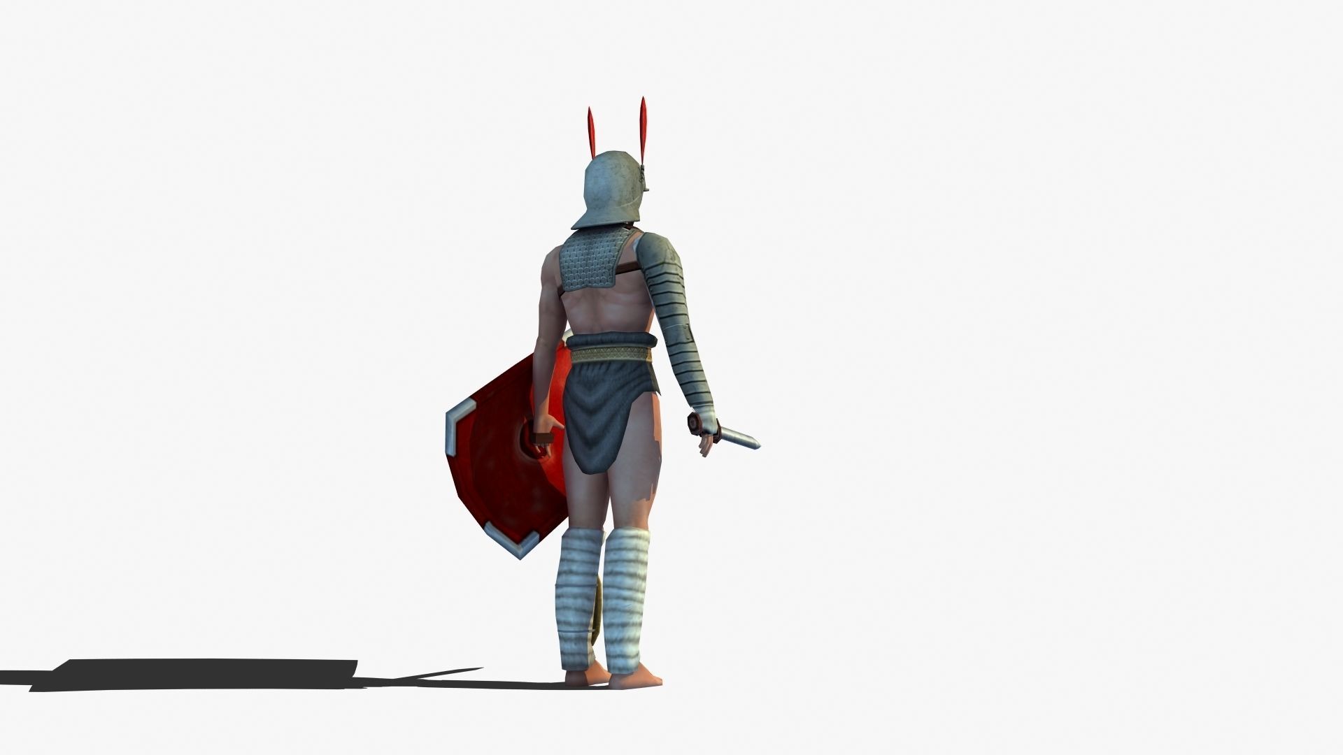 Provocator Gladiator Low-poly 3D model_33