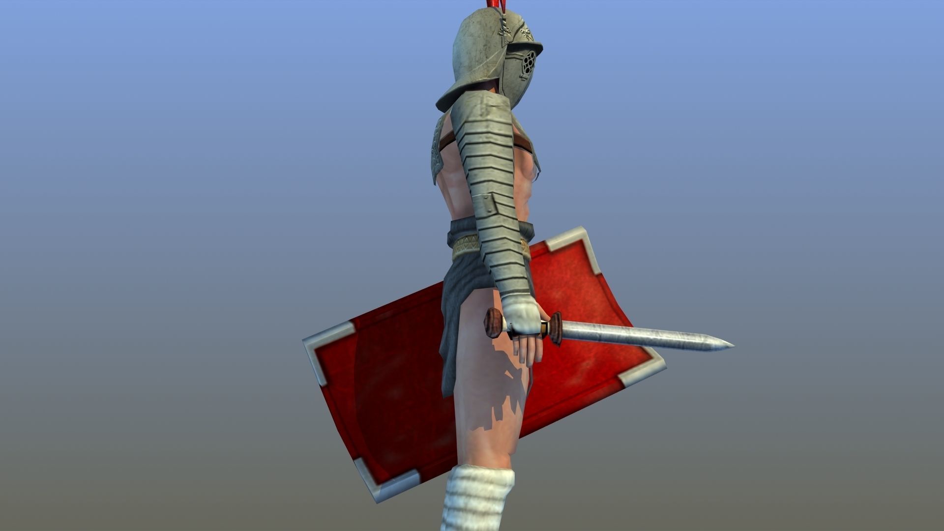 Provocator Gladiator Low-poly 3D model_10