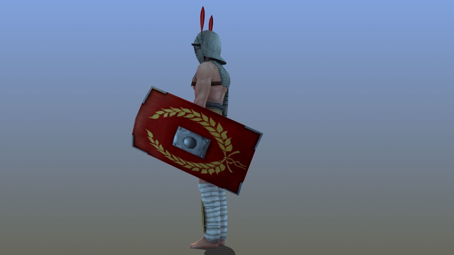 Provocator Gladiator Low-poly 3D model_17
