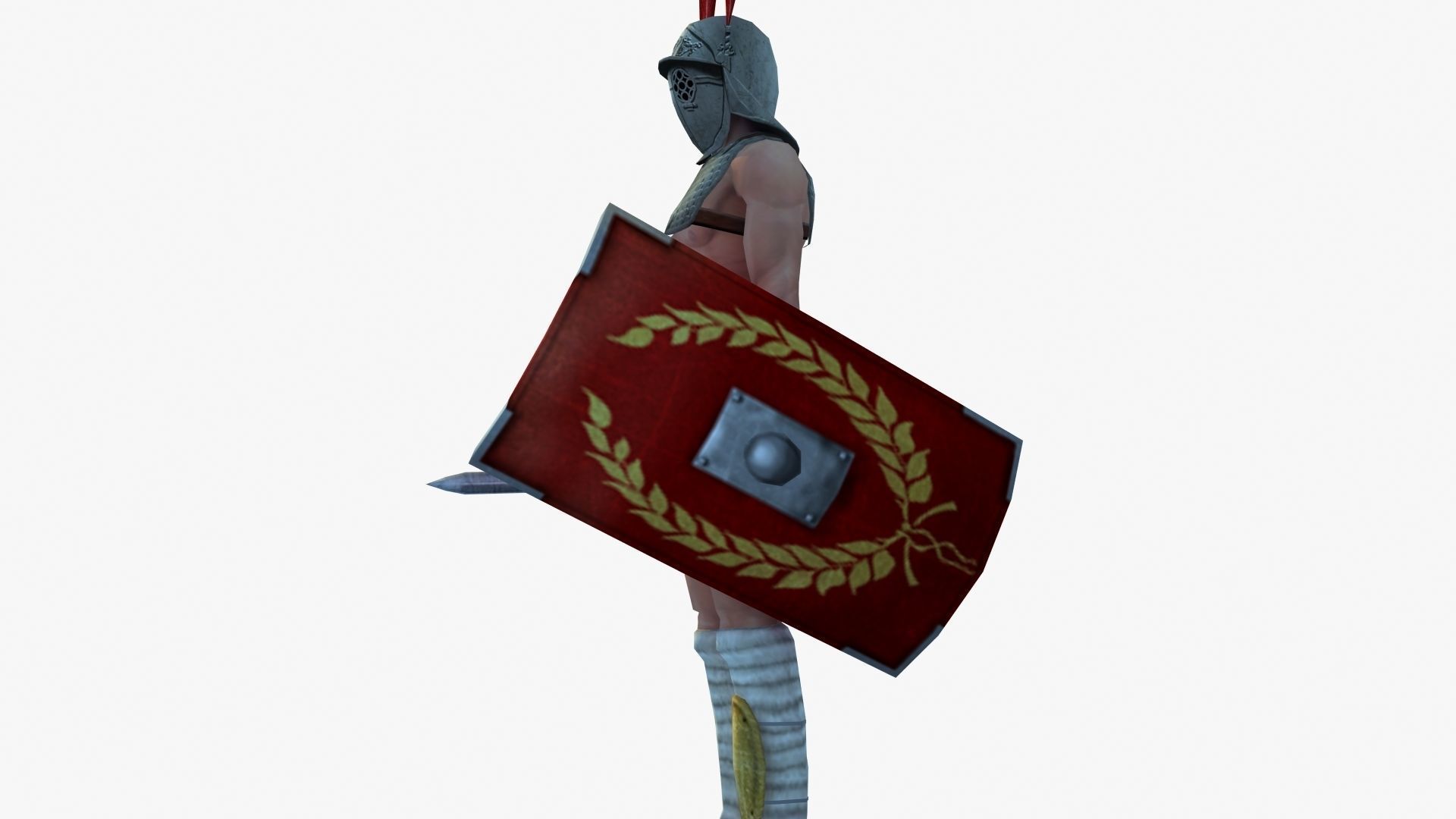 Provocator Gladiator Low-poly 3D model_39