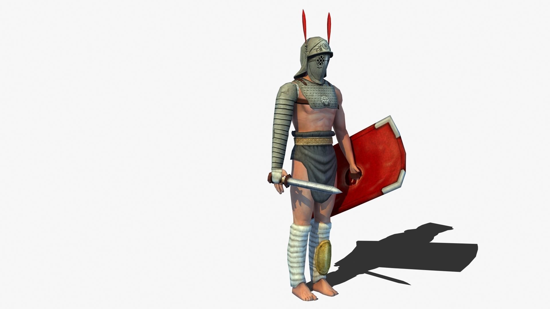 Provocator Gladiator Low-poly 3D model_25