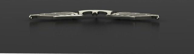 Bat Pendant basic  3D print model_3