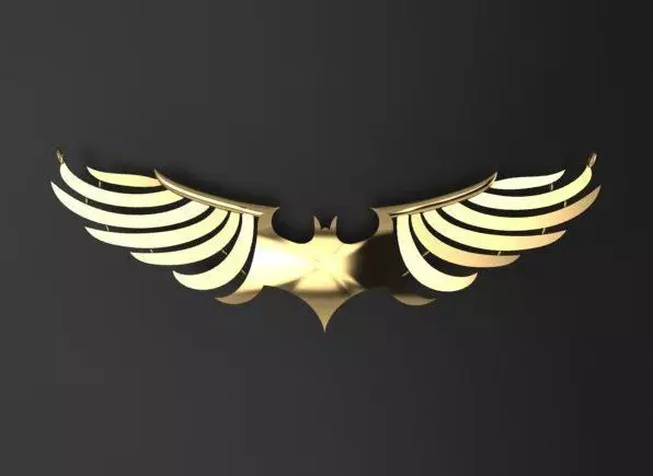 Bat Pendant basic  3D print model_0