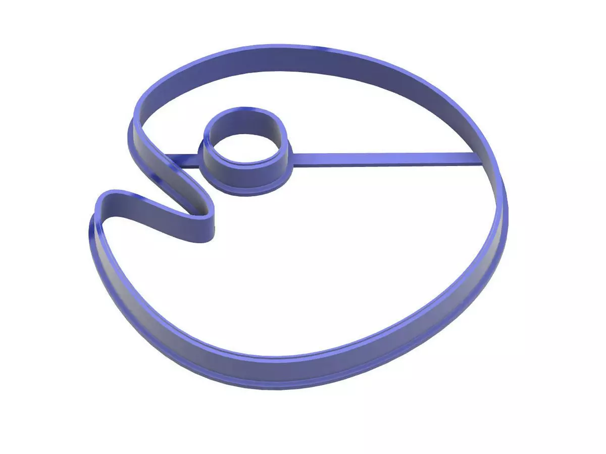 0088 Palette with hole 2 cookie cutter 3D print model_0