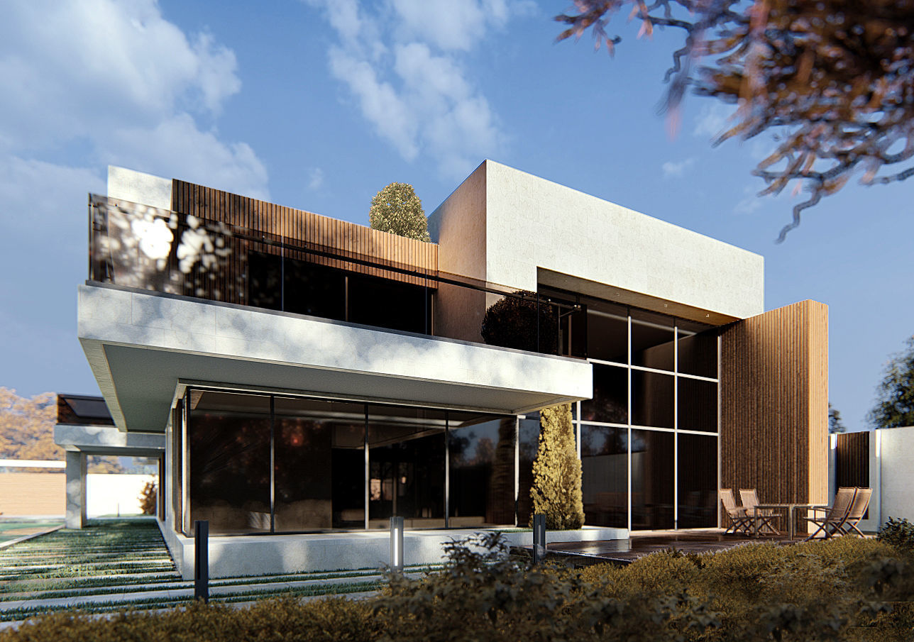 Family Villa 3D model_3