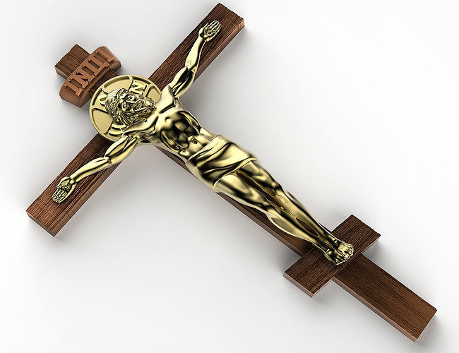 Crucifix jesus 3D print model