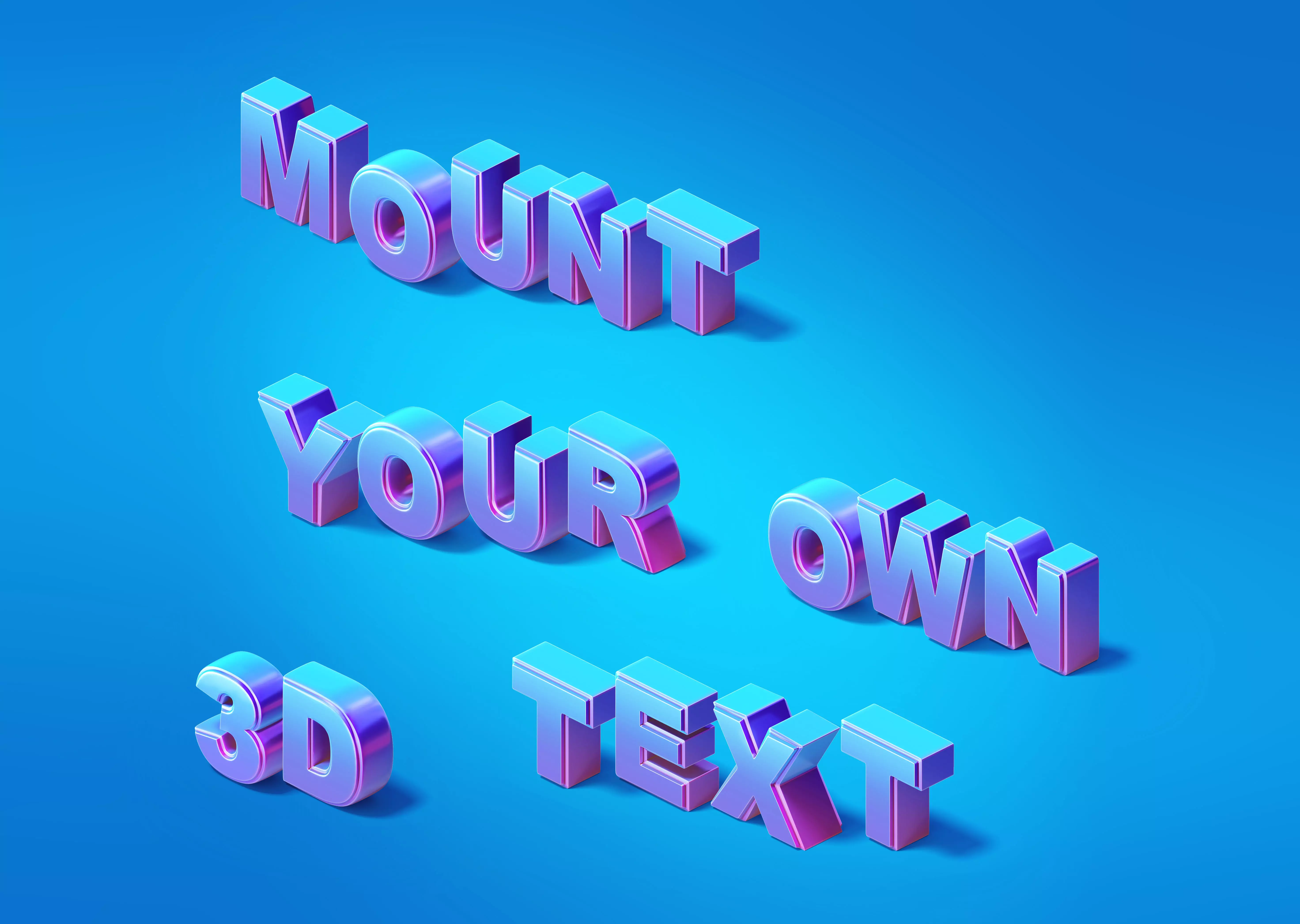 Alphabet - Letters and number 3D model_0