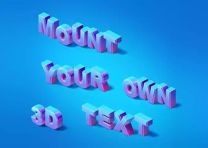 Alphabet - Letters and number 3D model Alphabet - Letters and number 3D model