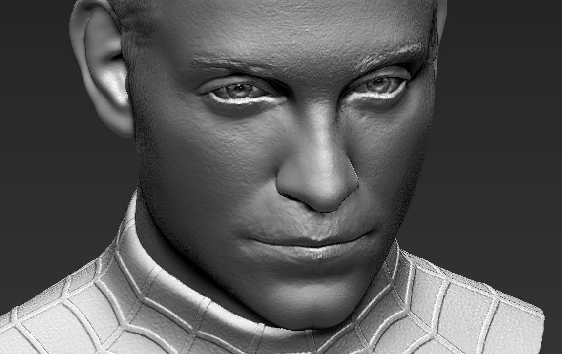 Spider-Man Tobey Maguire bust 3D printing ready stl obj formats 3D print model_24