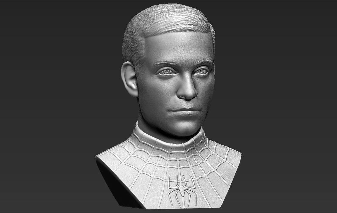 Spider-Man Tobey Maguire bust 3D printing ready stl obj formats 3D print model_14