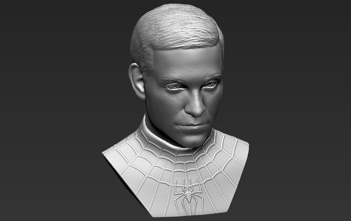 Spider-Man Tobey Maguire bust 3D printing ready stl obj formats 3D print model_16