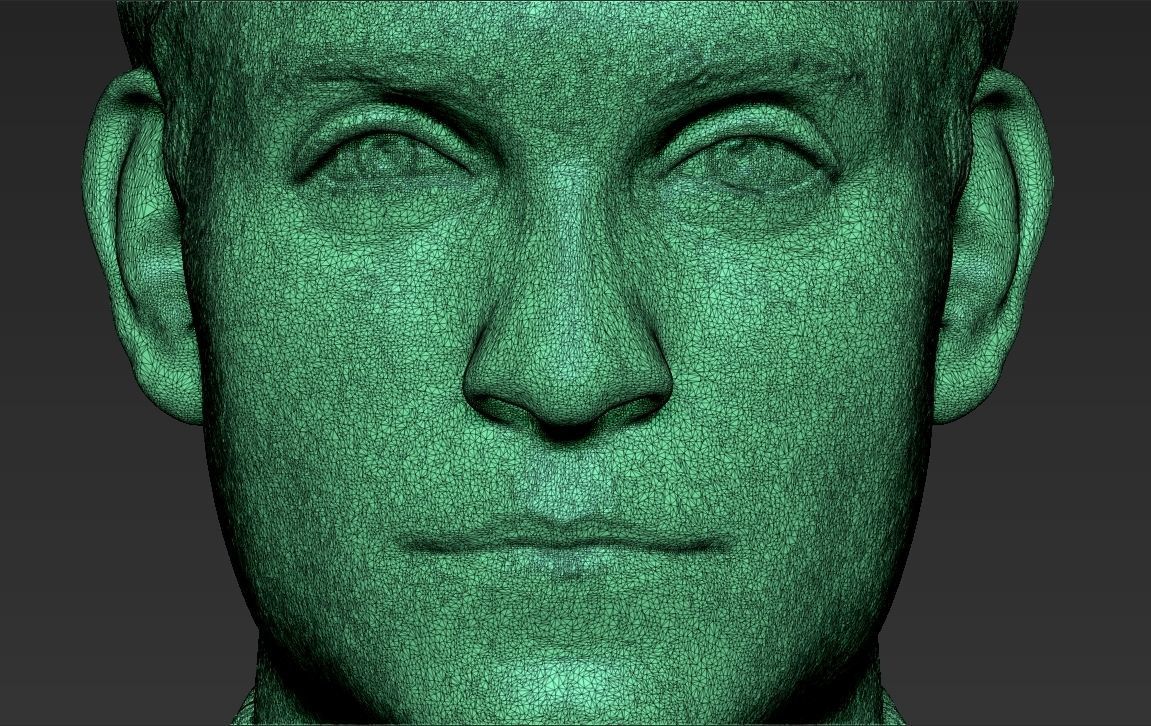 Spider-Man Tobey Maguire bust 3D printing ready stl obj formats 3D print model_32