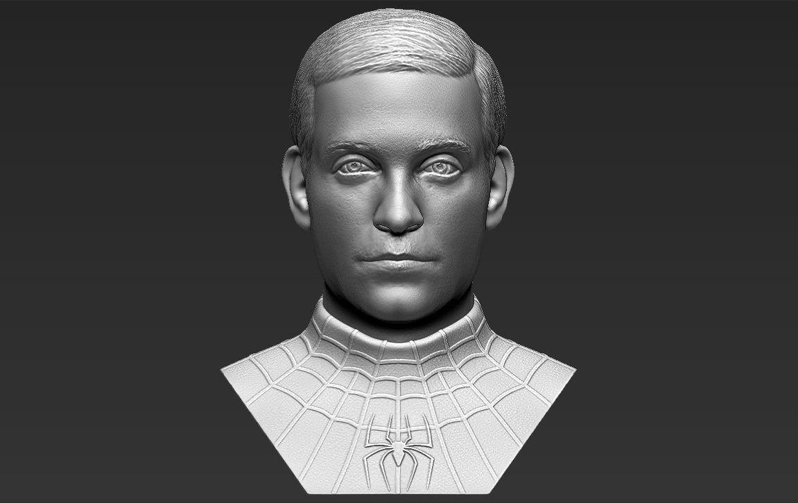 Spider-Man Tobey Maguire bust 3D printing ready stl obj formats 3D print model_4