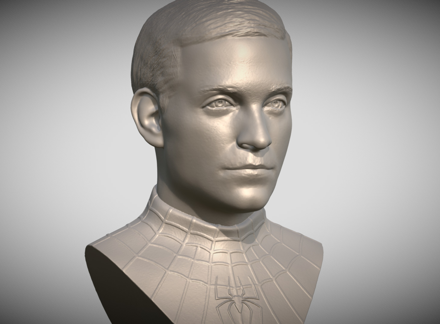Spider-Man Tobey Maguire bust 3D printing ready stl obj formats 3D print model_1