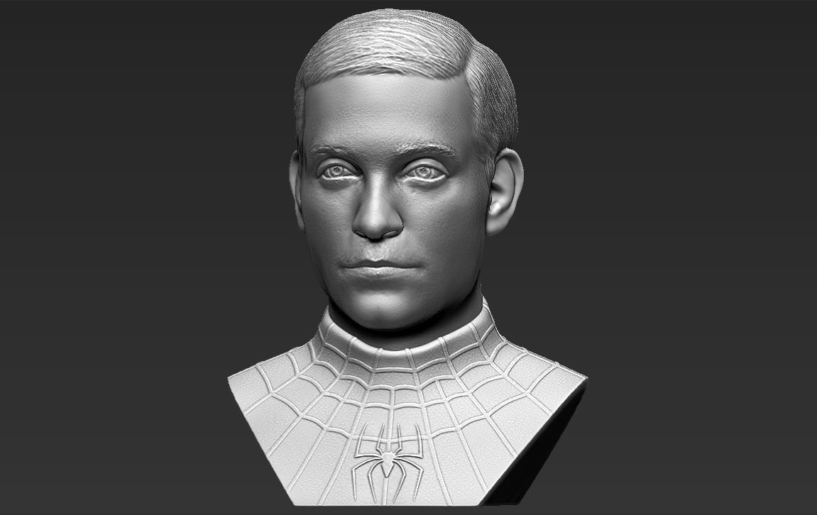 Spider-Man Tobey Maguire bust 3D printing ready stl obj formats 3D print model_5