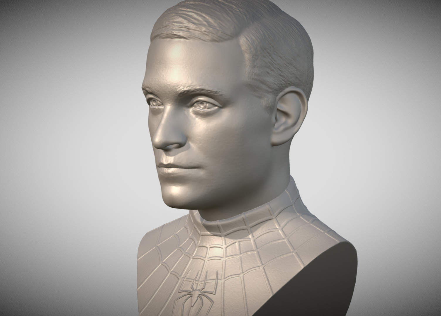 Spider-Man Tobey Maguire bust 3D printing ready stl obj formats 3D print model_2