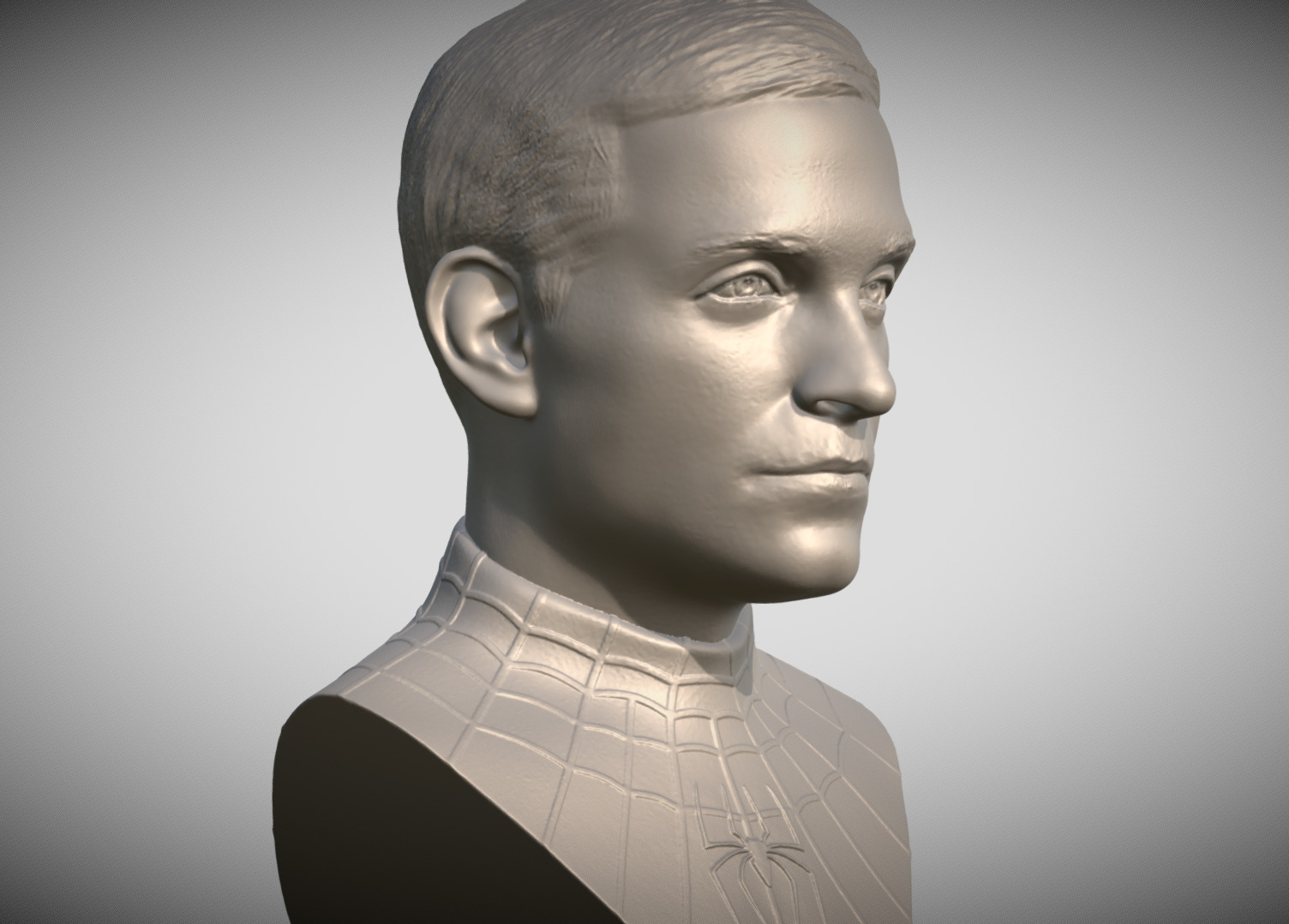 Spider-Man Tobey Maguire bust 3D printing ready stl obj formats 3D print model_3