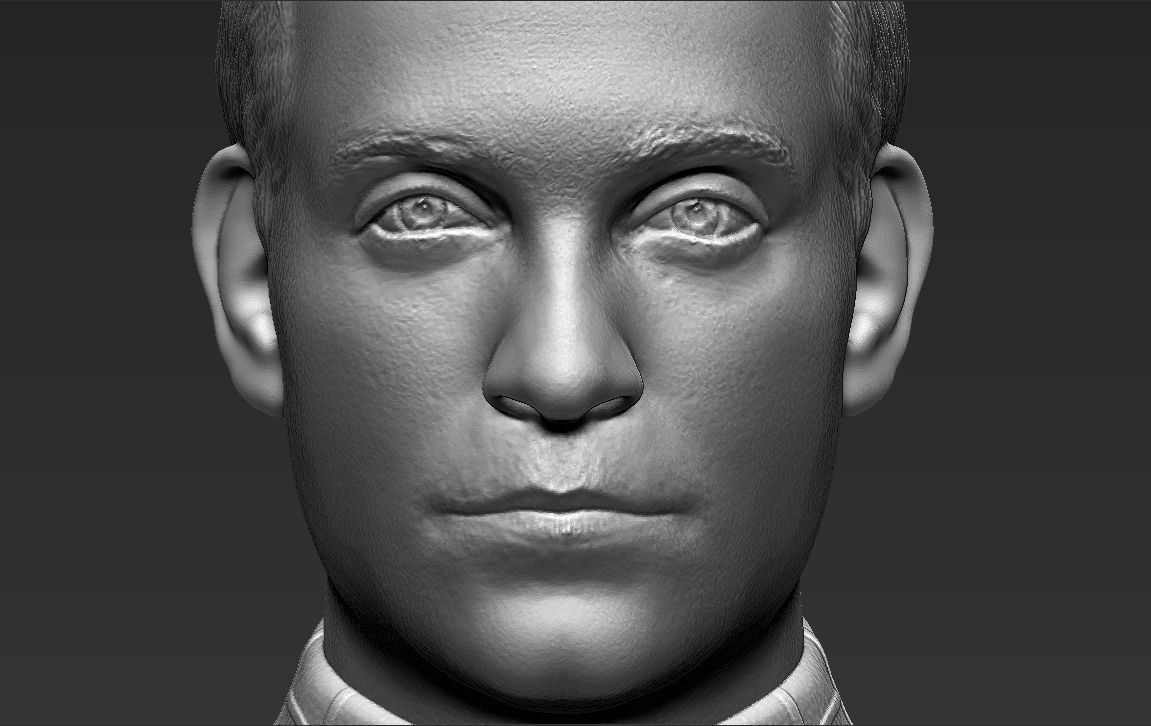 Spider-Man Tobey Maguire bust 3D printing ready stl obj formats 3D print model_19