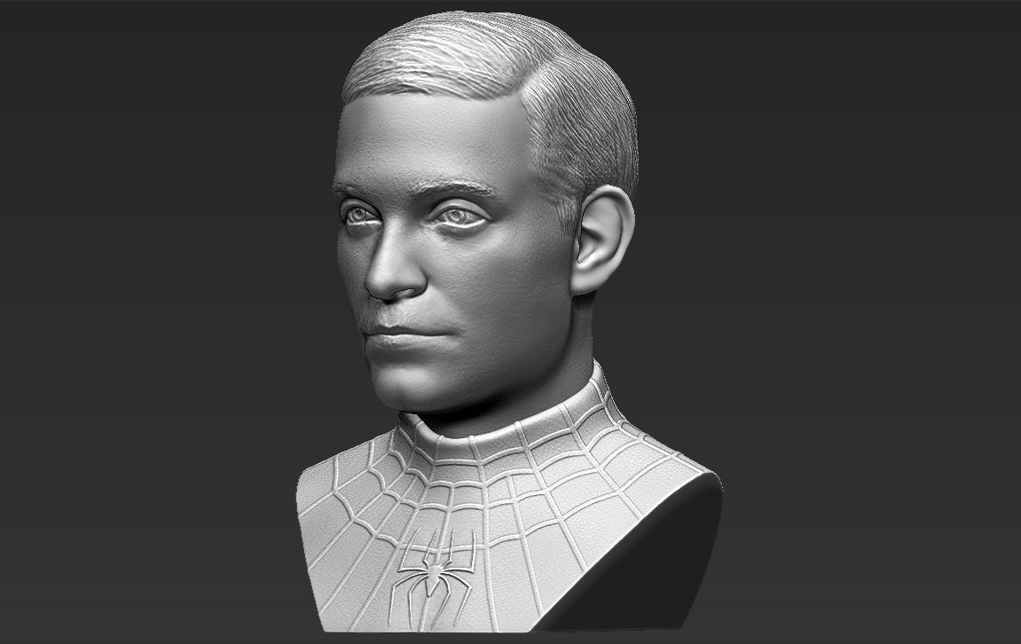 Spider-Man Tobey Maguire bust 3D printing ready stl obj formats 3D print model_6