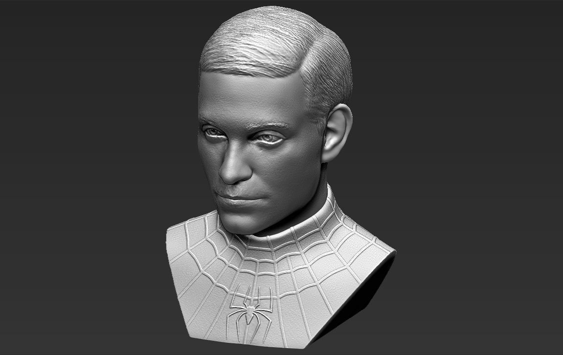 Spider-Man Tobey Maguire bust 3D printing ready stl obj formats 3D print model_17
