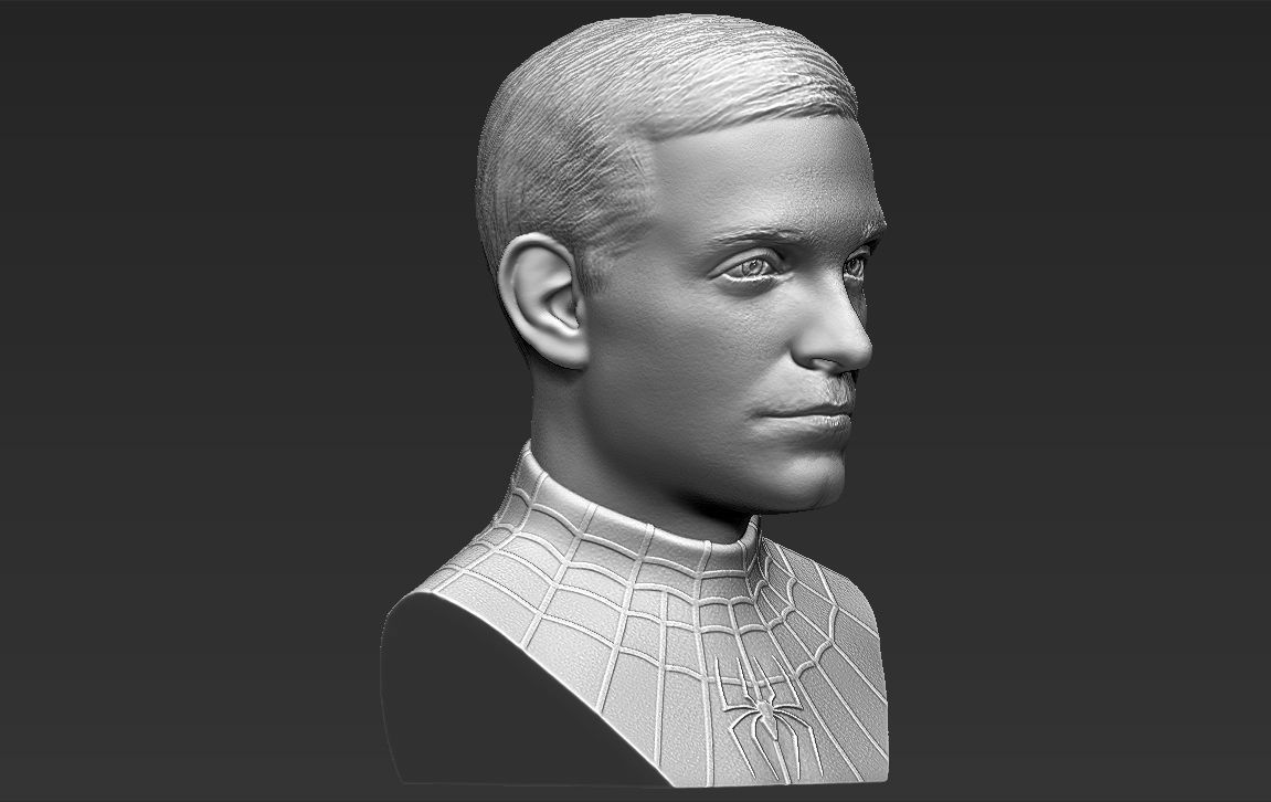 Spider-Man Tobey Maguire bust 3D printing ready stl obj formats 3D print model_13
