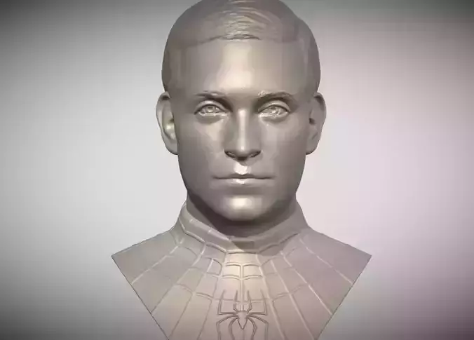 Spider-Man Tobey Maguire bust 3D printing ready stl obj formats 3D print model