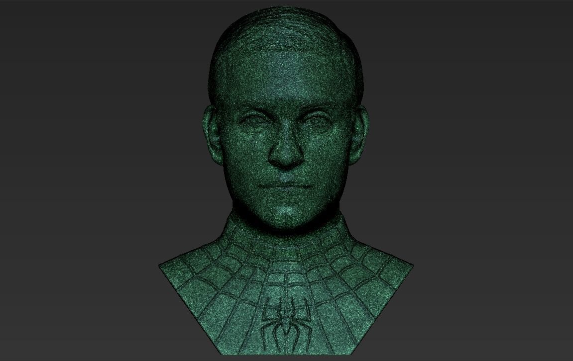 Spider-Man Tobey Maguire bust 3D printing ready stl obj formats 3D print model_31