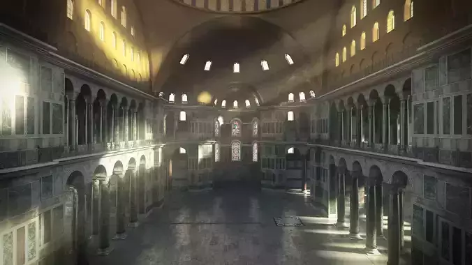 Hagia Sophia Byzantium Version 3D model