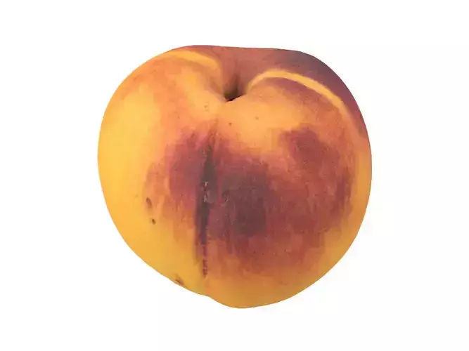 Photorealistic Peach 3D Scan 2