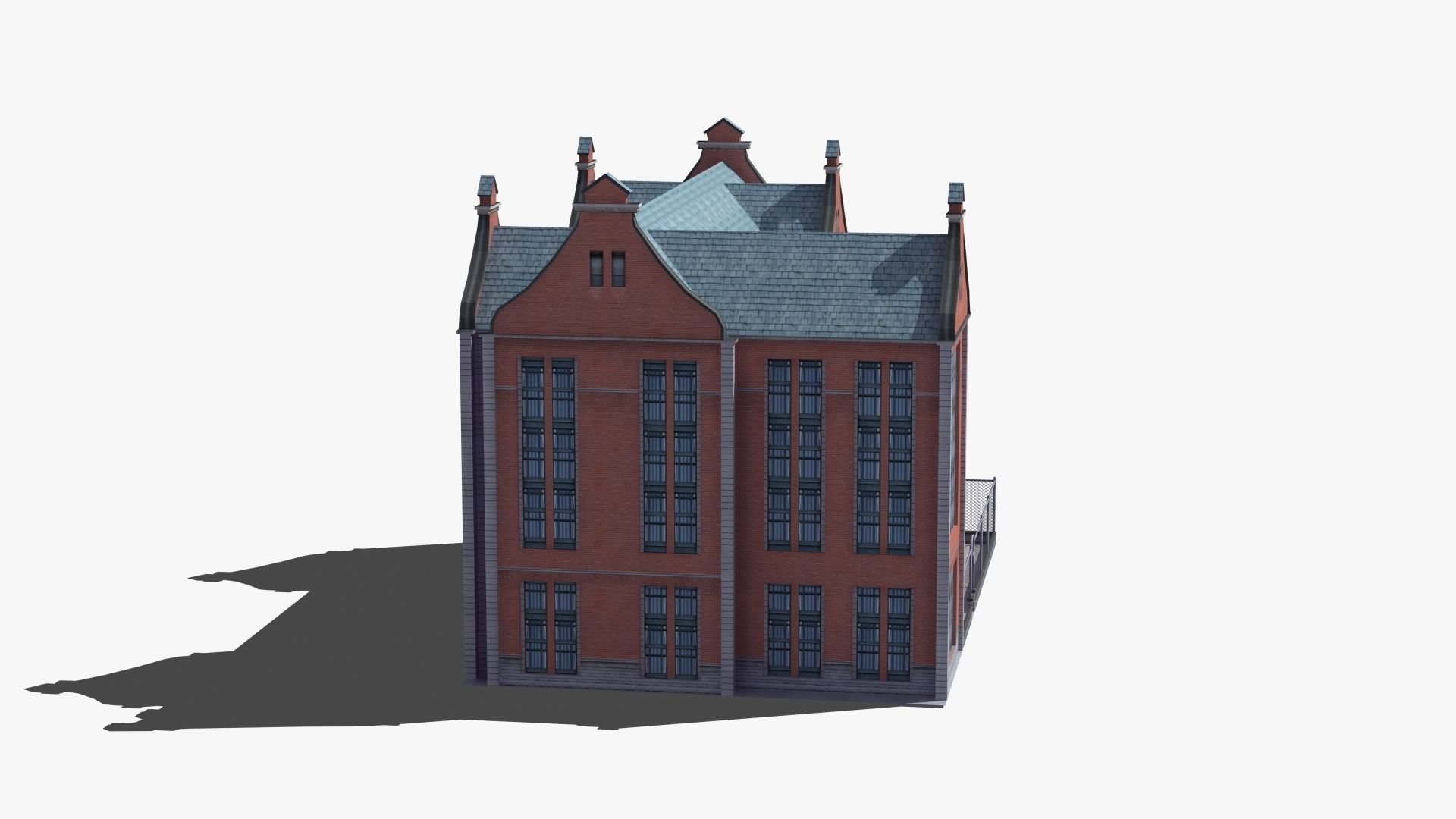 School Building 3D model_40