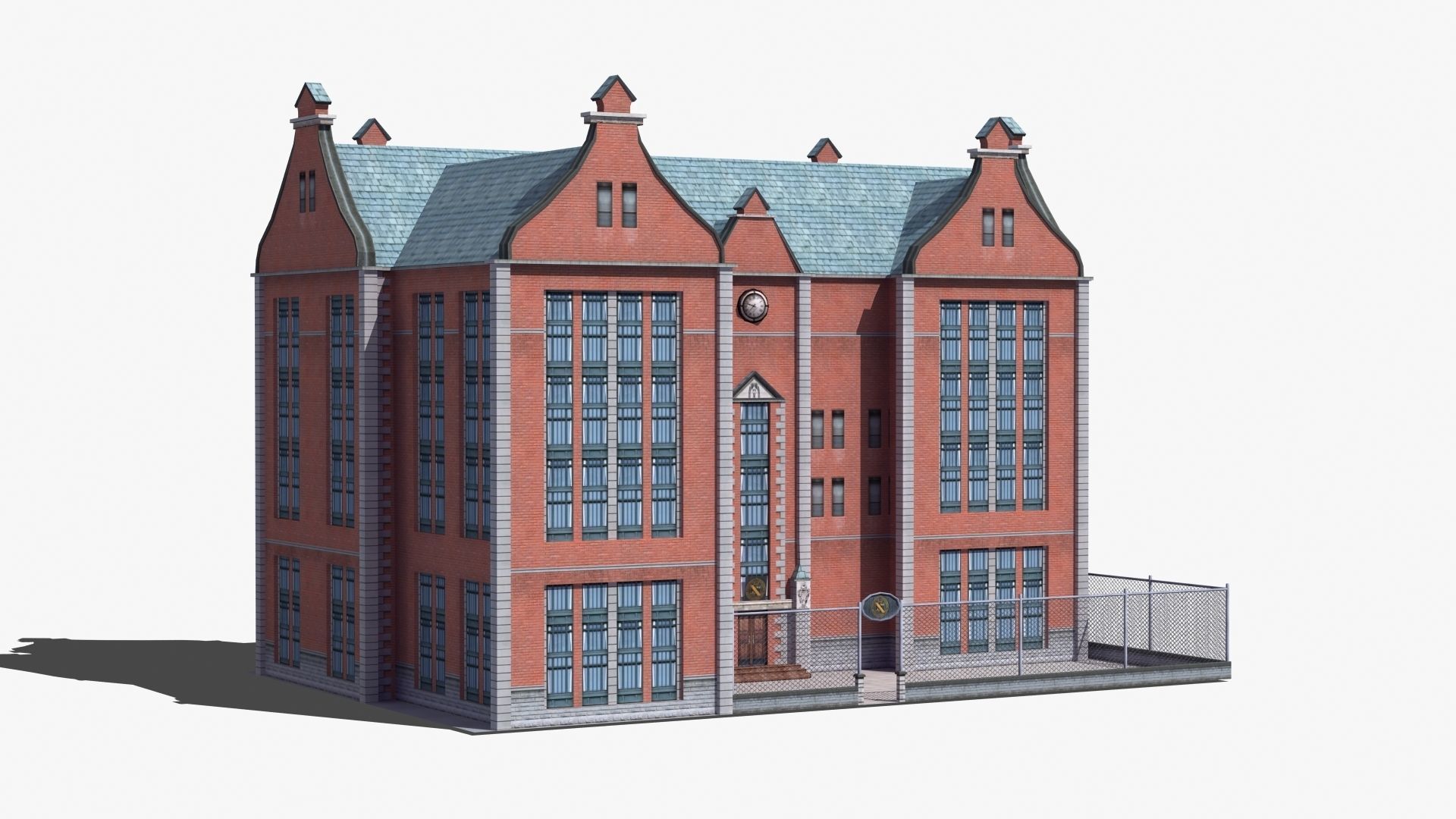 School Building 3D model_43