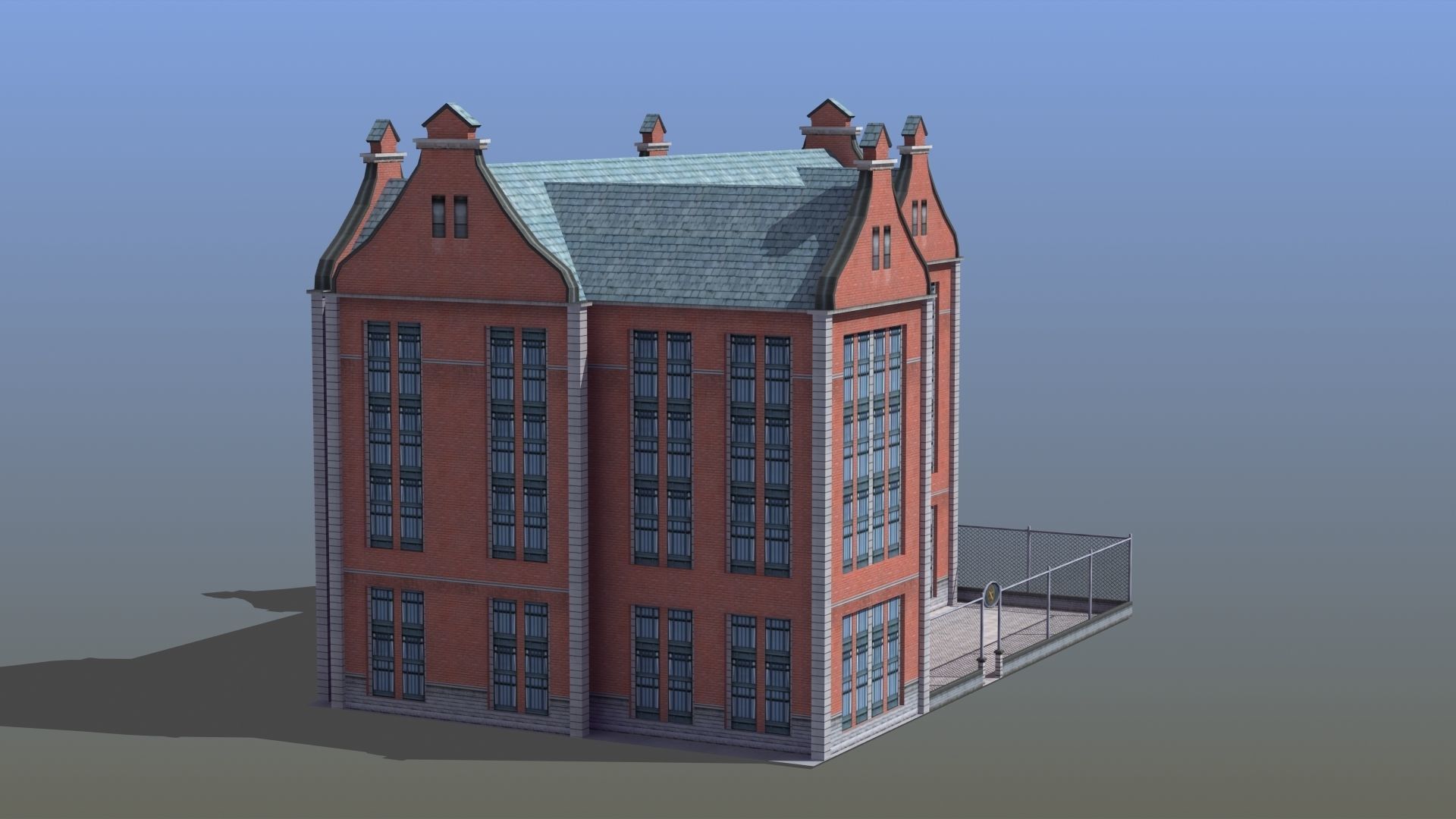 School Building 3D model_20