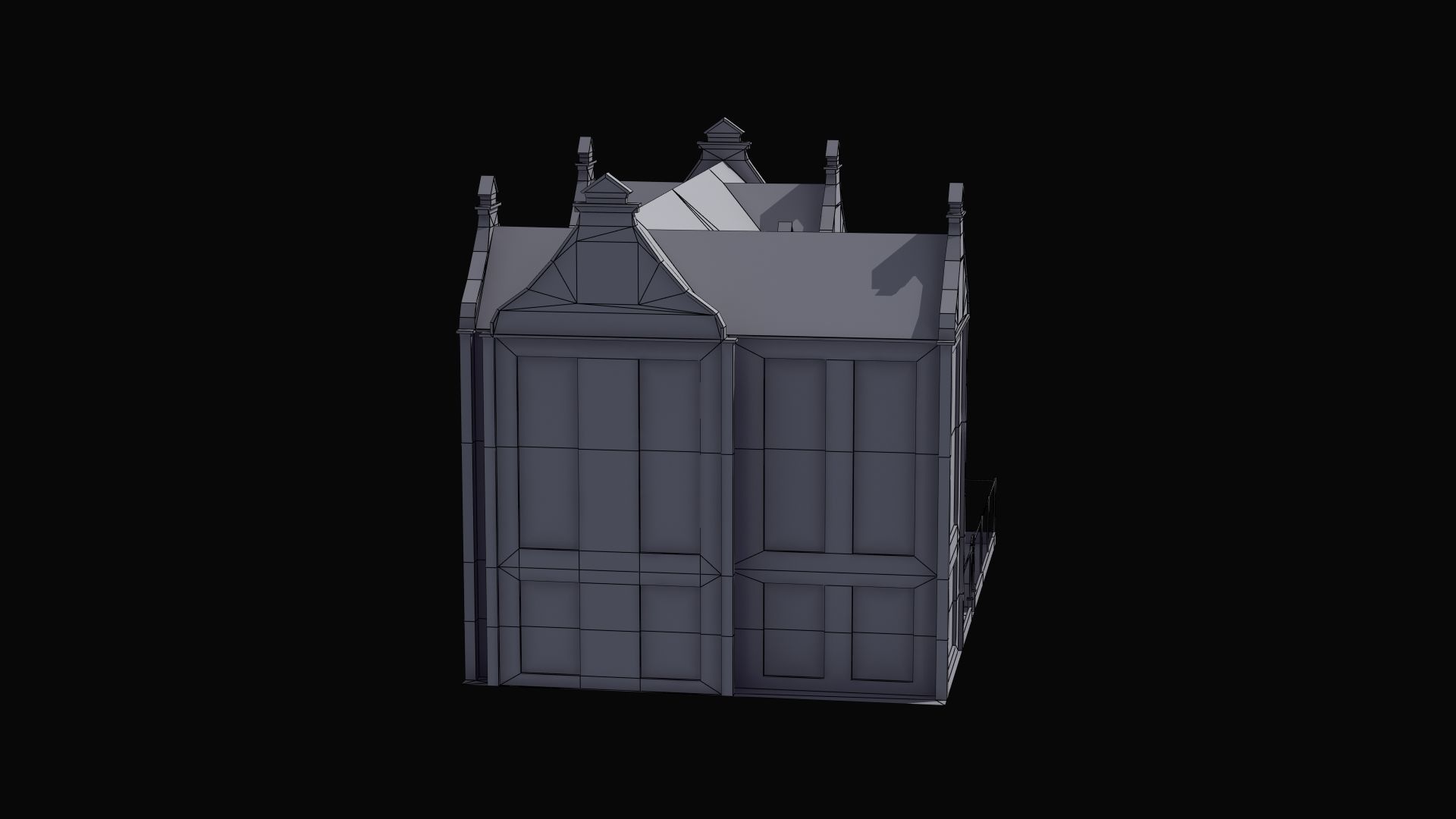 School Building 3D model_6