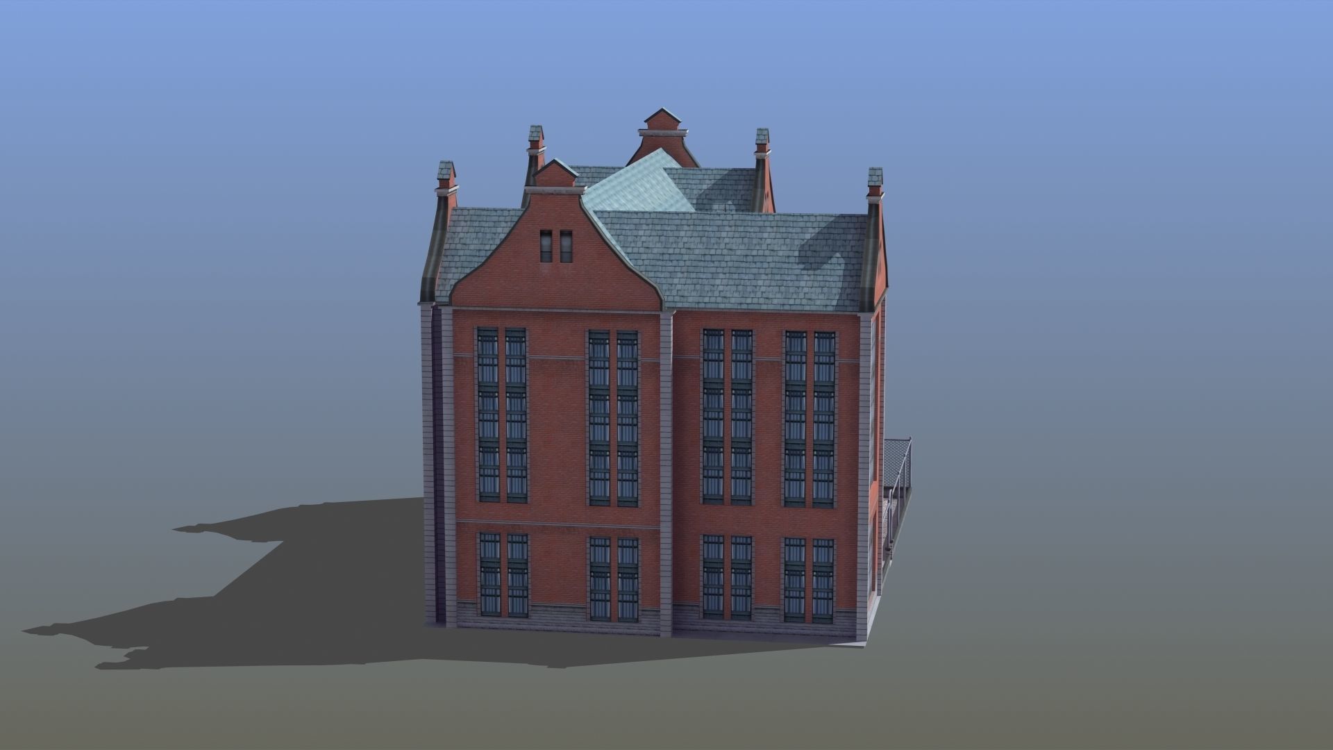 School Building 3D model_50