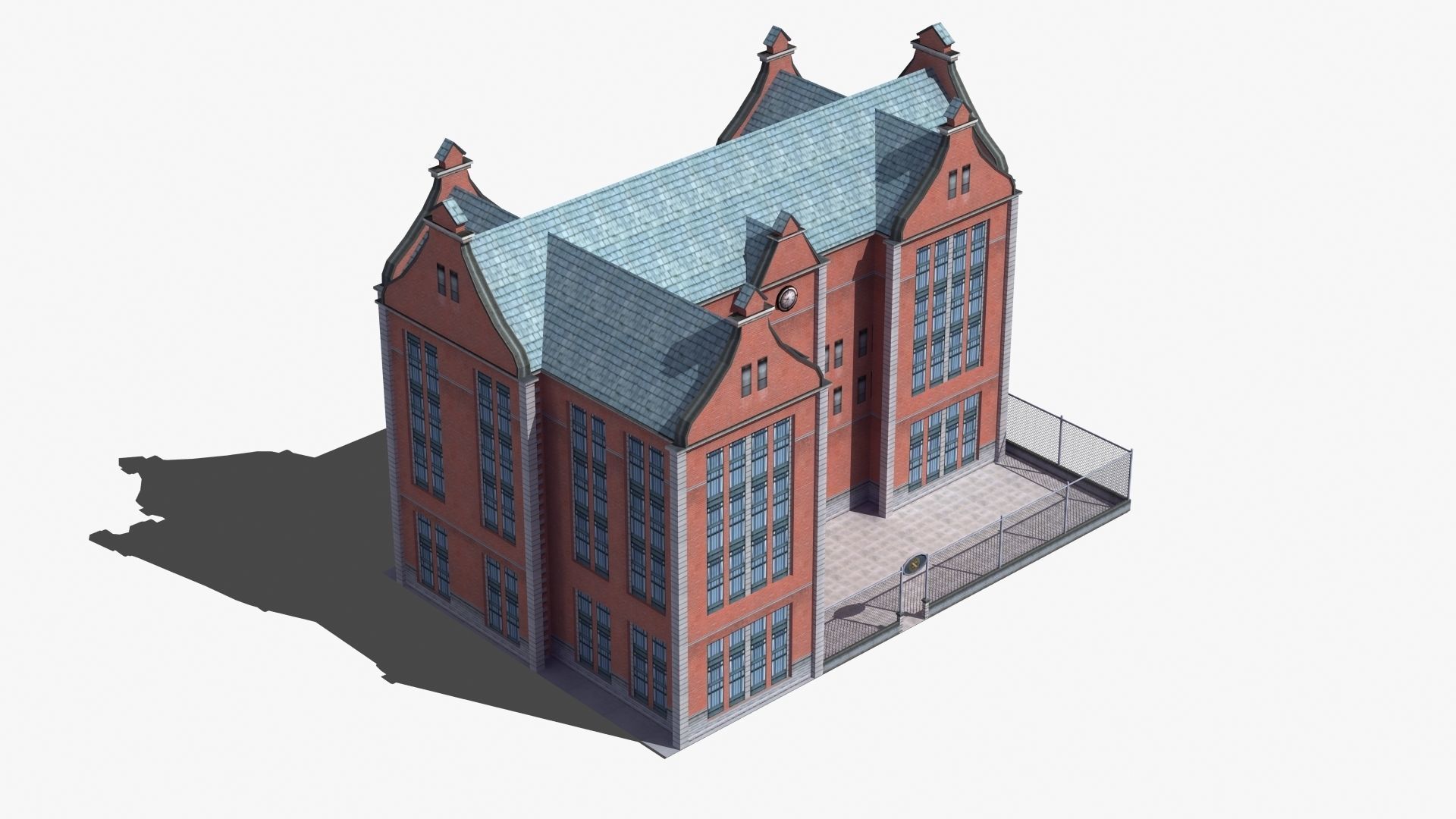 School Building 3D model_28