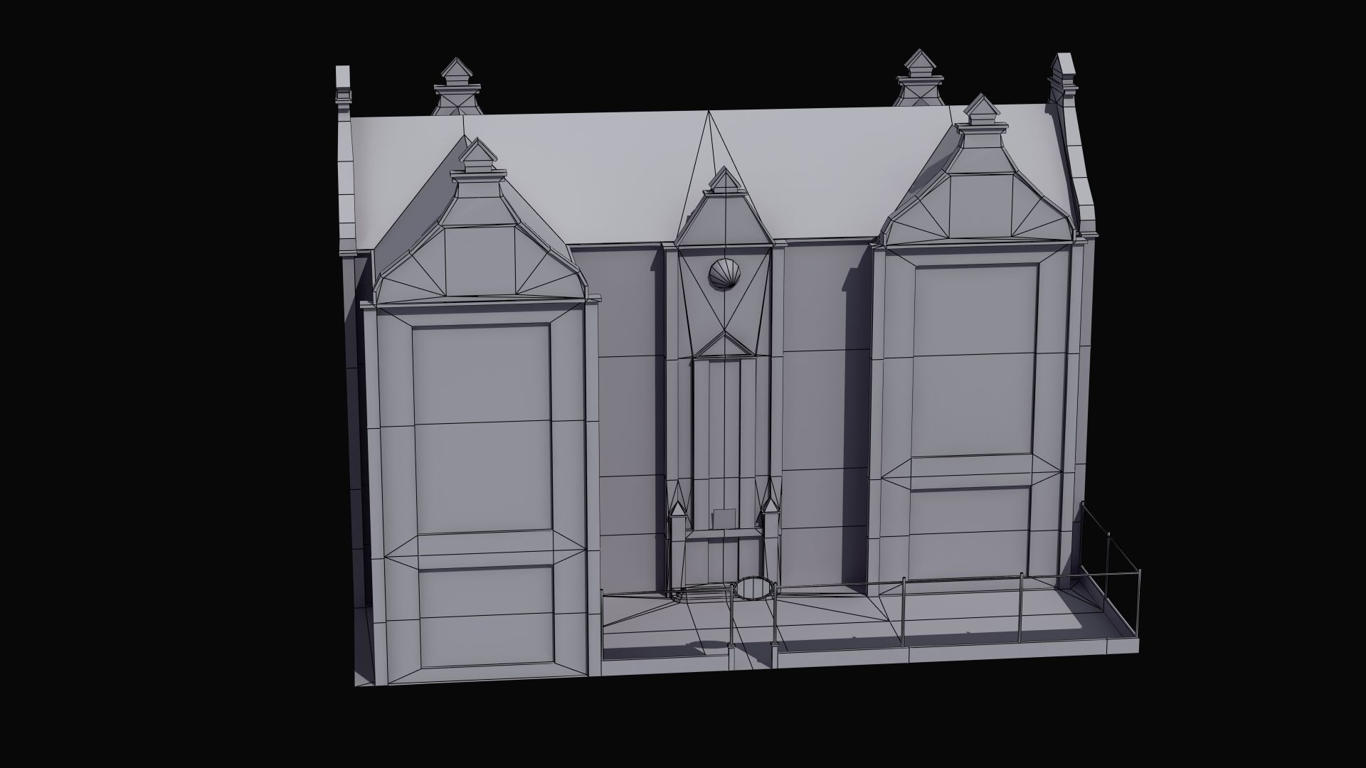 School Building 3D model_7