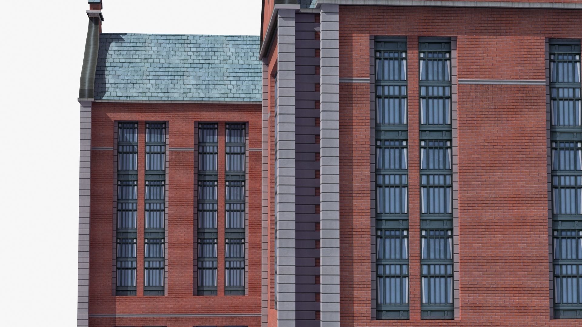 School Building 3D model_34