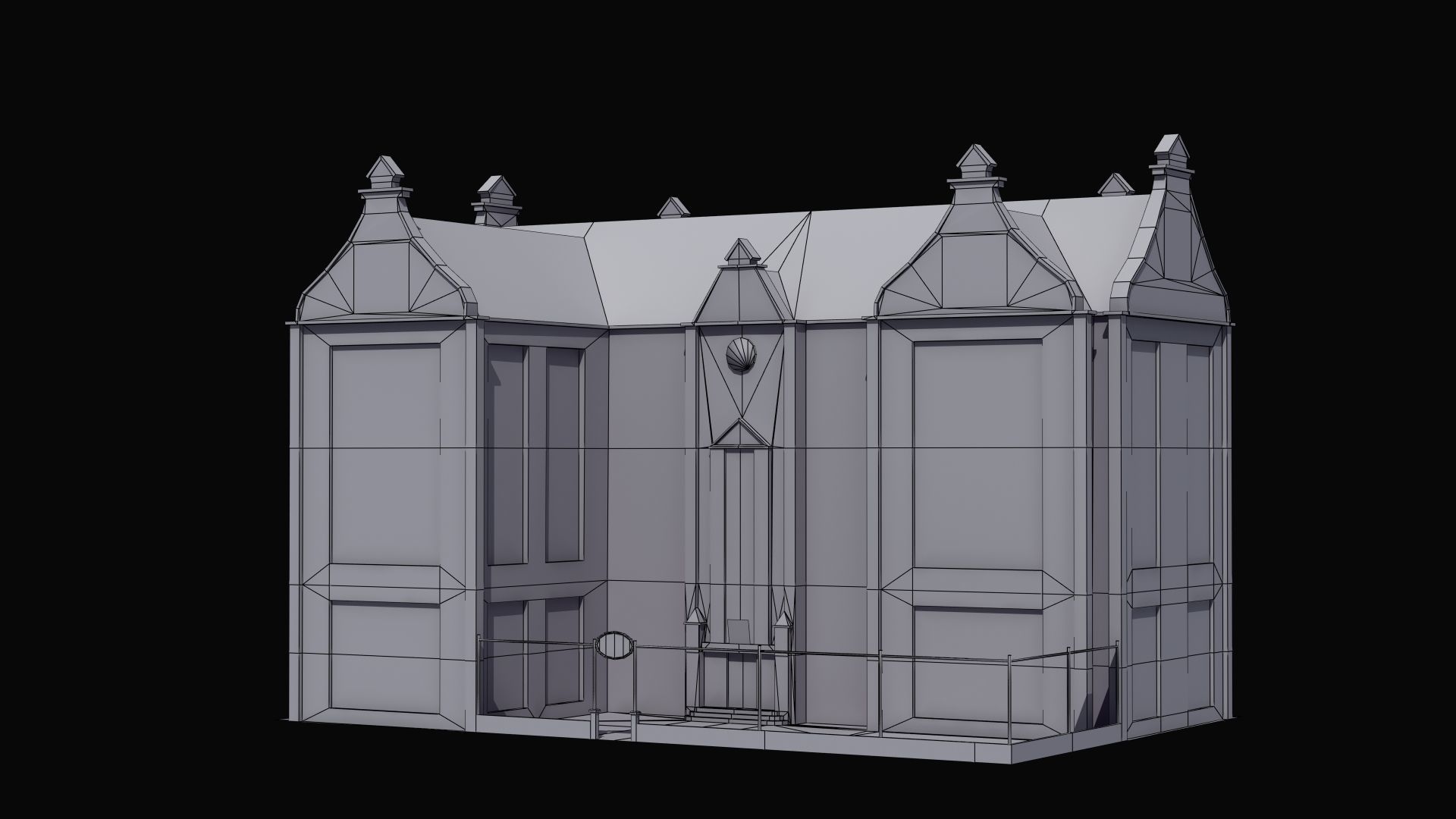 School Building 3D model_10