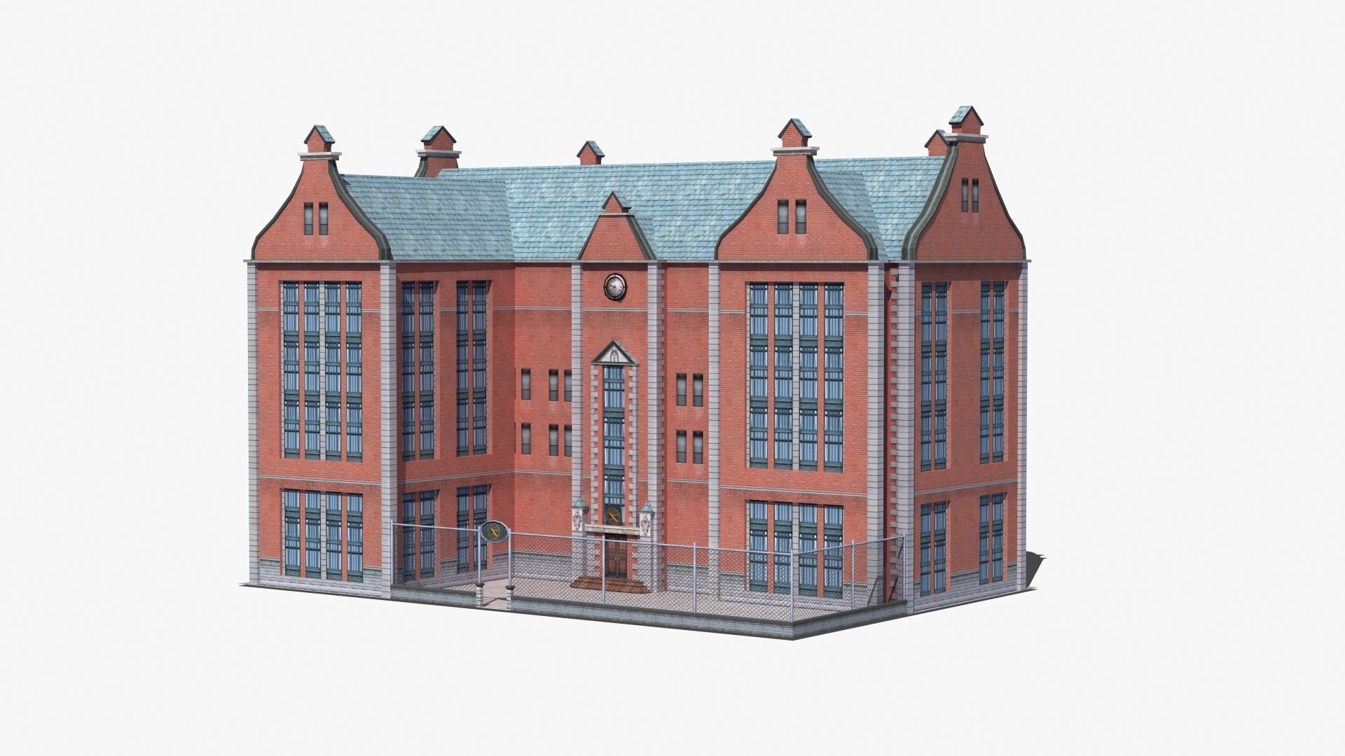 School Building 3D model_47