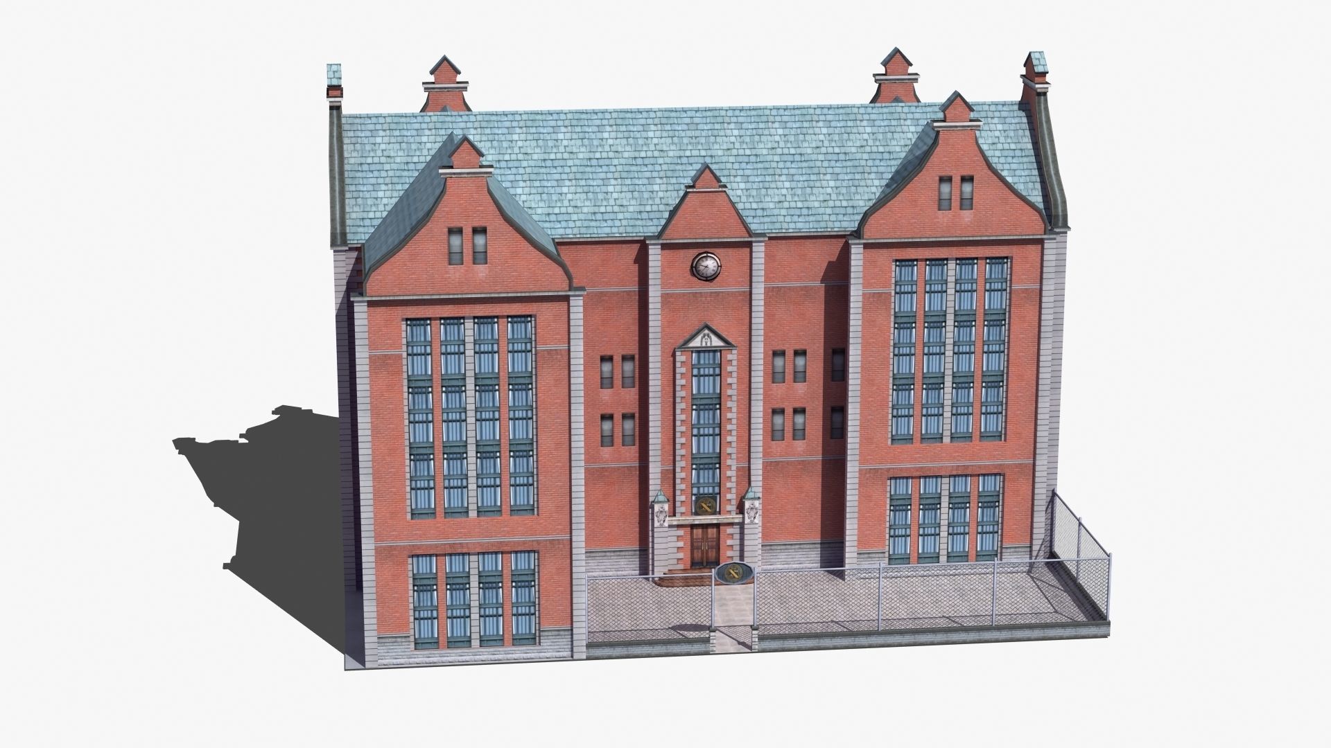 School Building 3D model_45