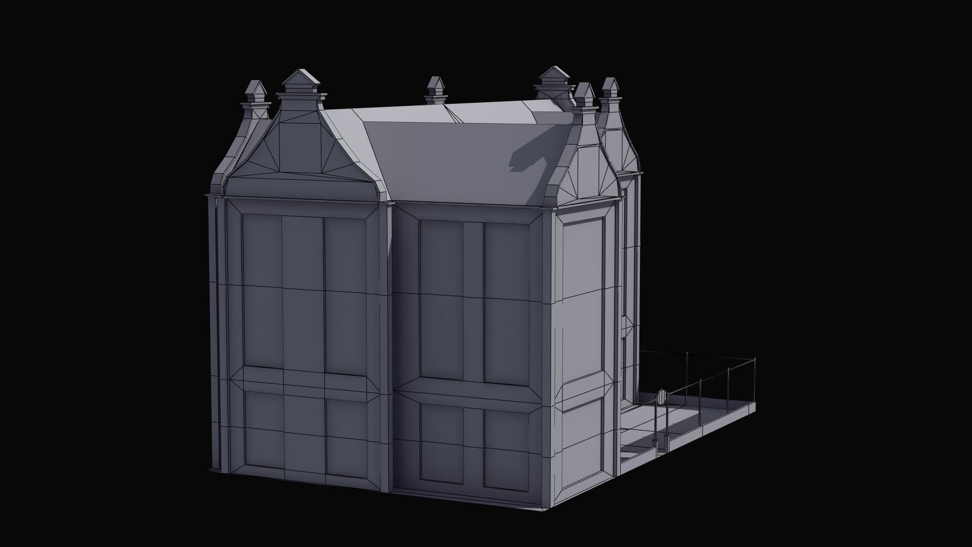 School Building 3D model_3