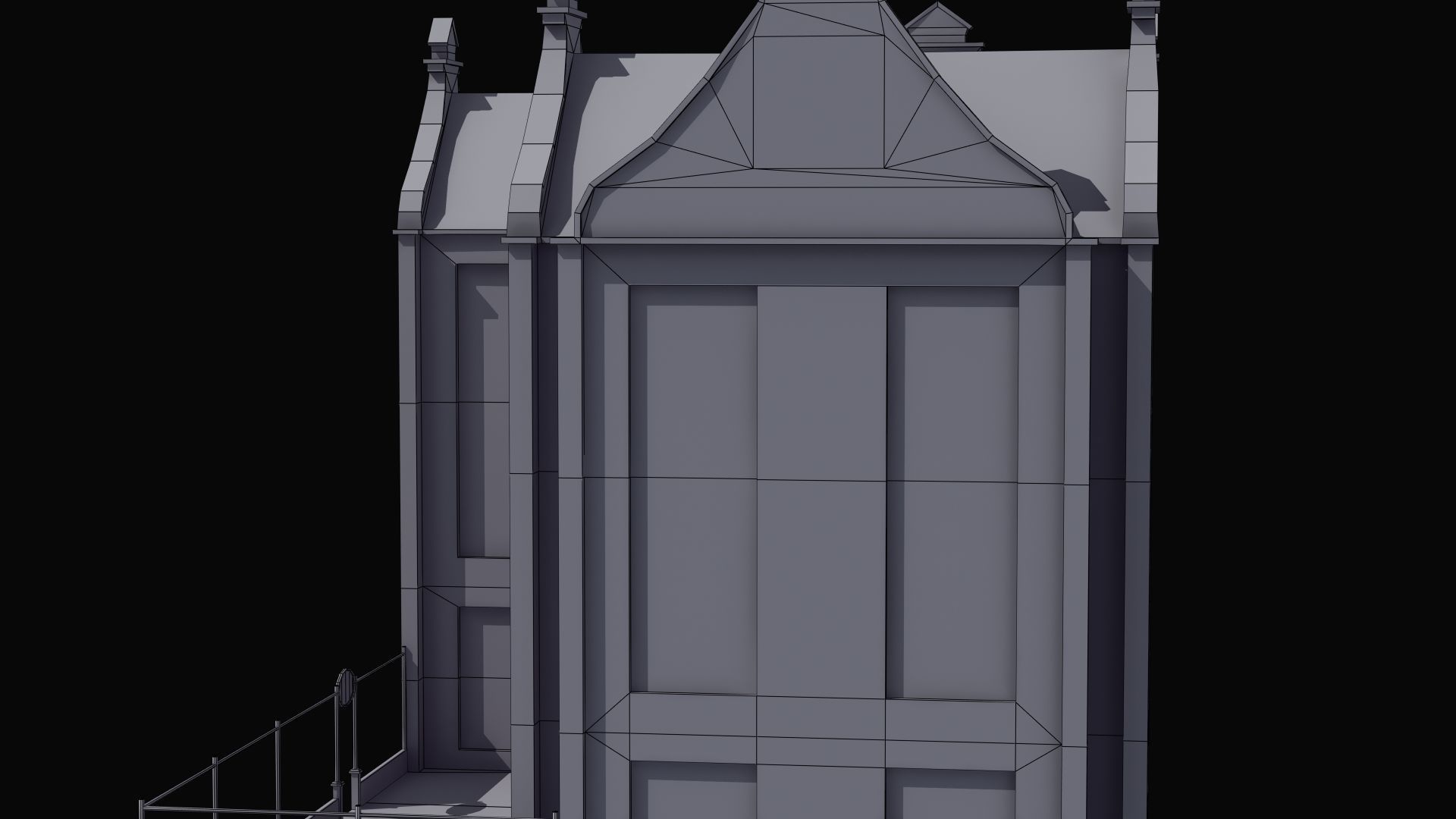 School Building 3D model_14