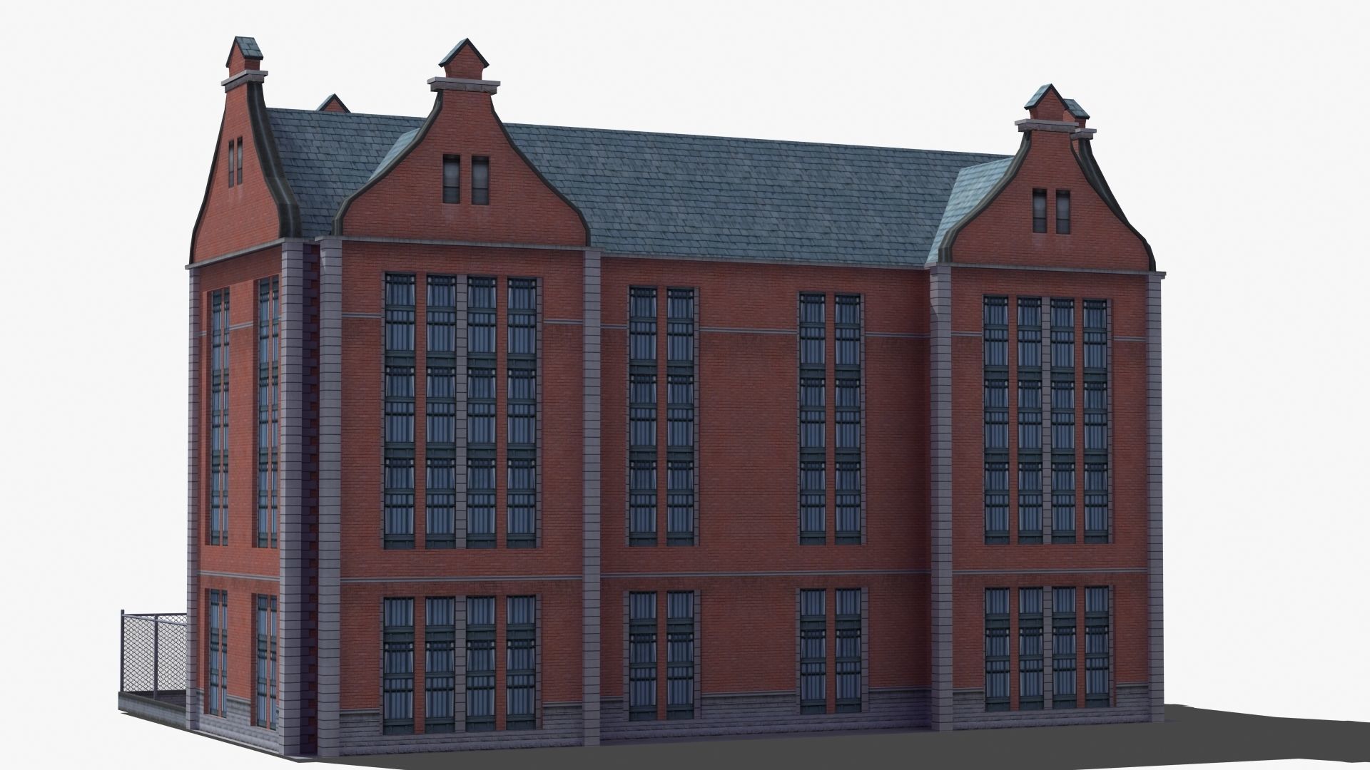 School Building 3D model_33